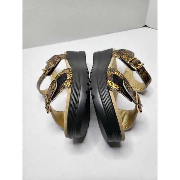 Alegria Morgyn Pretty Things Leather Floral Strap Wedge Sandals Size 8.5 (EU39) - Picture 11 of 11